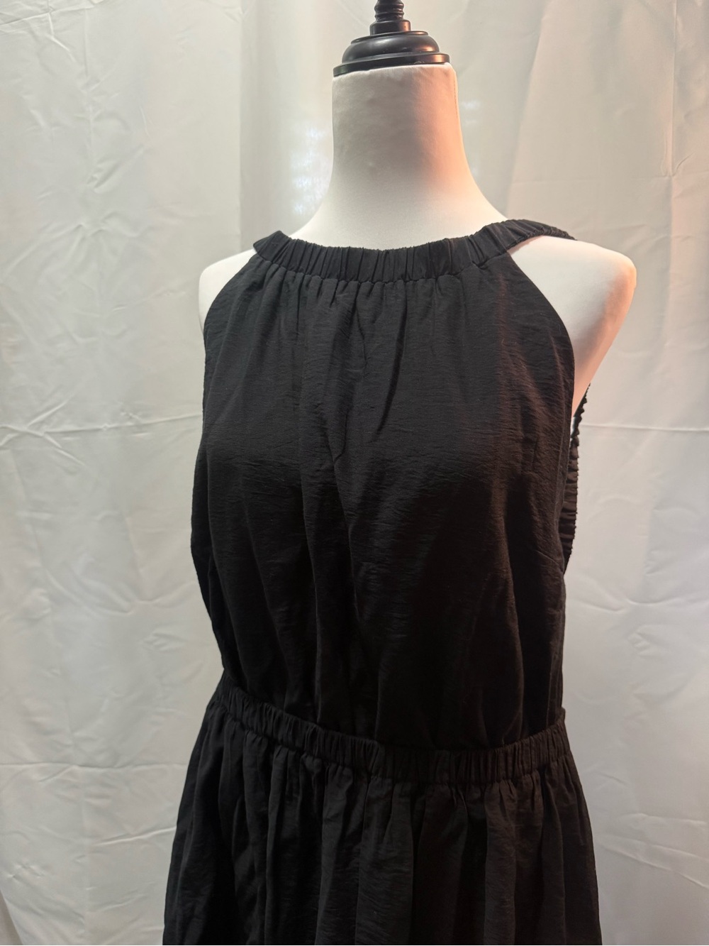 NWT Banana Republic Black Halter Maxi Dress